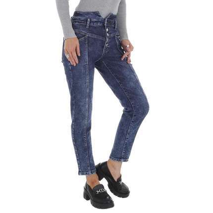 Damen High Waist Jeans von DENIM LIFE - blue