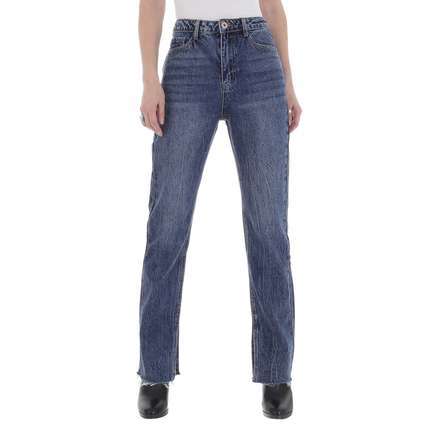 Damen High Waist Jeans von Laulia - blue