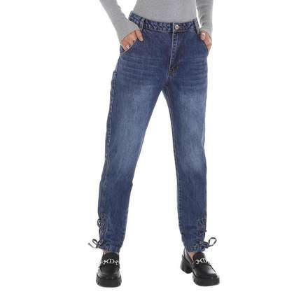 Damen High Waist Jeans von Laulia - blue