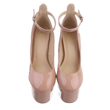 Damen High-Heel Pumps - nude