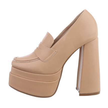 Damen High-Heel Pumps - apricot Gr. 37