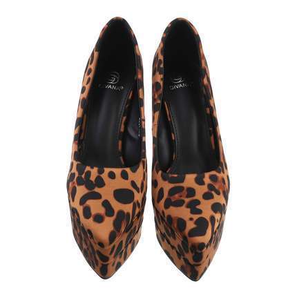 Damen High-Heel Pumps - leopard