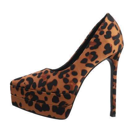 Damen High-Heel Pumps - leopard Gr. 37