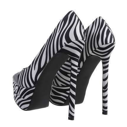 Damen High-Heel Pumps - zebra