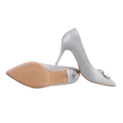 Damen High-Heel Pumps - silver