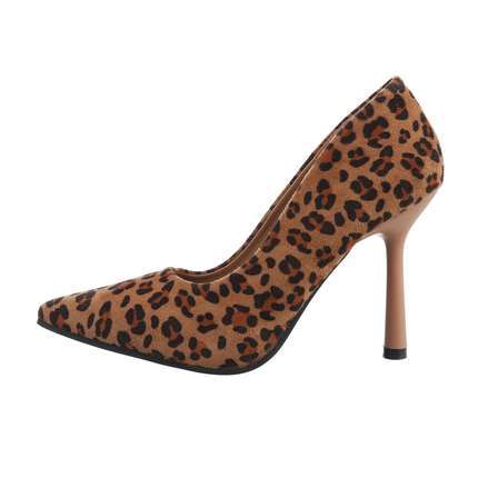 Damen High-Heel Pumps - leopard Gr. 38