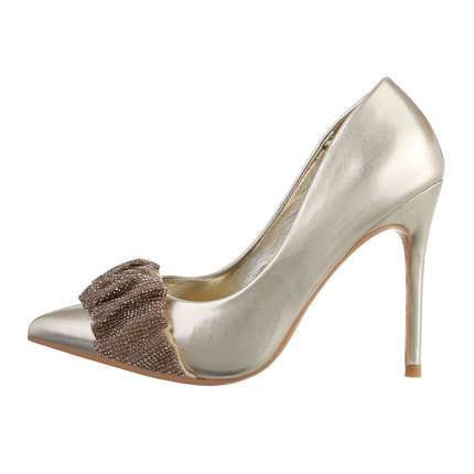 Damen High-Heel Pumps - gold