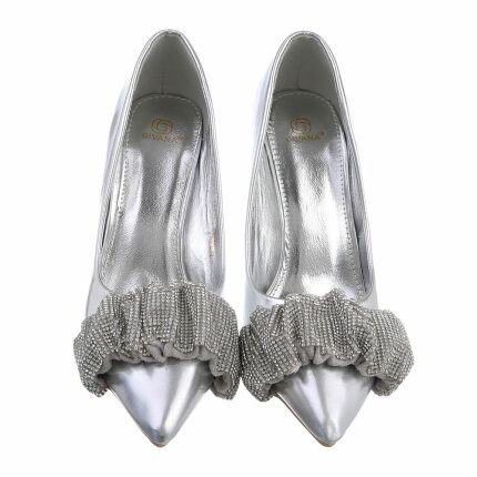 Damen High-Heel Pumps - silver