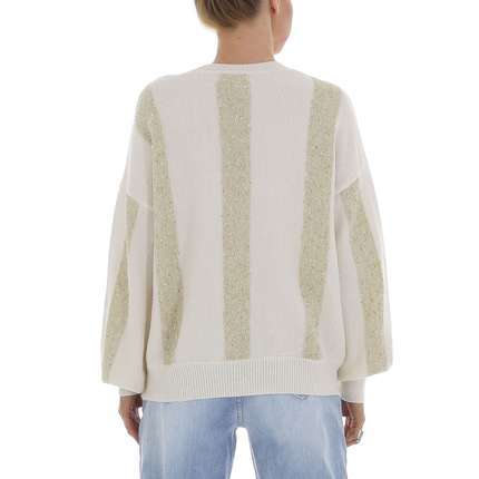 Damen Strickpullover von White ICY Gr. One Size - cream