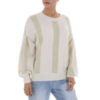 Damen Strickpullover von White ICY Gr. One Size - cream