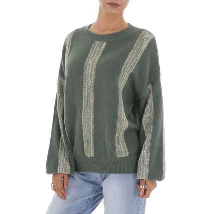 Damen Strickpullover von White ICY Gr. One Size - green