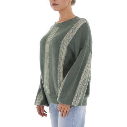 Damen Strickpullover von White ICY Gr. One Size - green