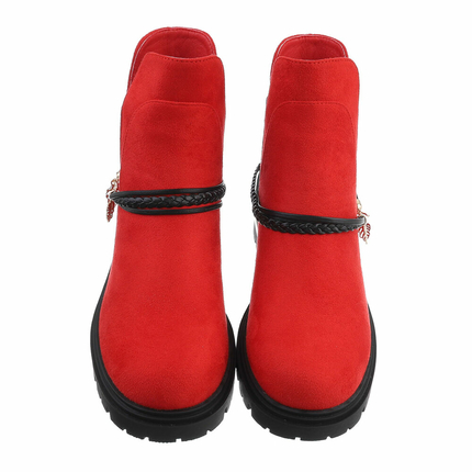 Damen Chelsea Boots - red