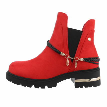 Damen Chelsea Boots - red Gr. 39