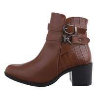 Damen High-Heel Stiefeletten - camelpu