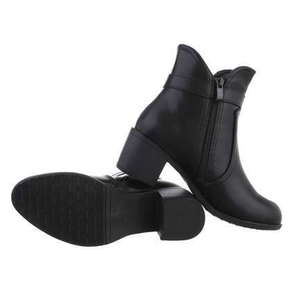 Damen High-Heel Stiefeletten - blackpu