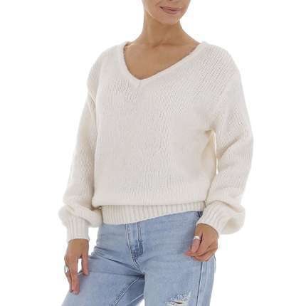 Damen Strickpullover von White ICY Gr. One Size - white