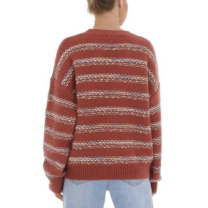 Damen Strickpullover von White ICY Gr. One Size - red