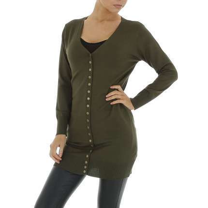 Damen Longpullover von White ICY Gr. One Size - armygreen