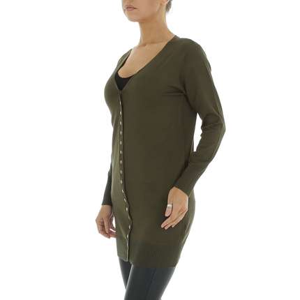 Damen Longpullover von White ICY Gr. One Size - armygreen