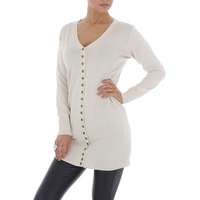 Damen Longpullover von White ICY Gr. One Size - beige