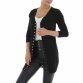Damen Longpullover von White ICY Gr. One Size - black