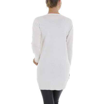 Damen Longpullover von White ICY Gr. One Size - white