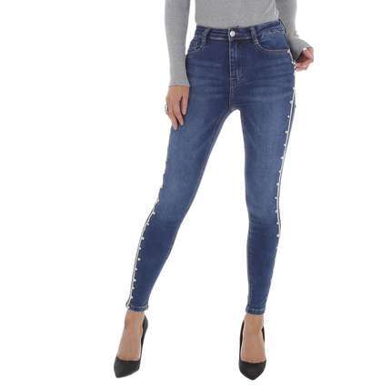 Damen High Waist Jeans von DENIM LIFE - blue