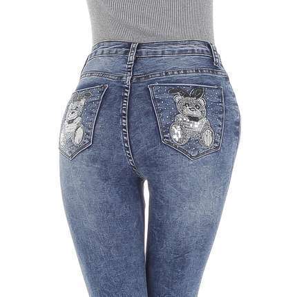 Damen High Waist Jeans von DENIM LIFE - blue