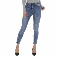 Damen High Waist Jeans von DENIM LIFE - blue