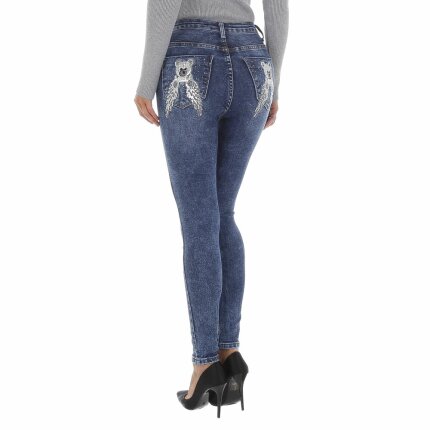 Damen High Waist Jeans von DENIM LIFE - blue