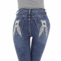 Damen High Waist Jeans von DENIM LIFE - blue
