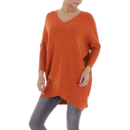 Damen Longpullover von GLO STORY Gr. One Size - orange