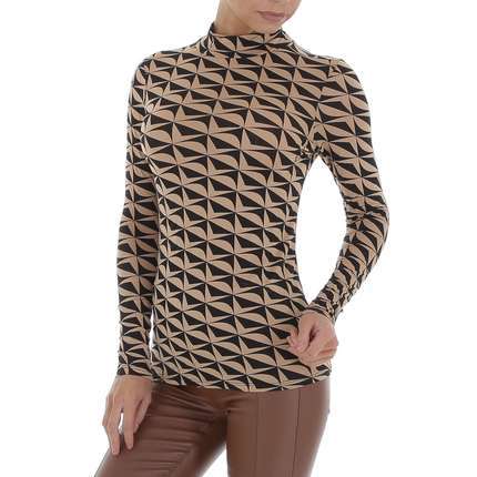 Damen Langarmshirt von GLO STORY - beige