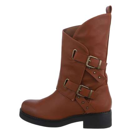 Damen Western- & Bikerboots - camel