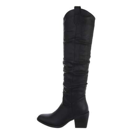 Damen Overknee-Stiefel - black