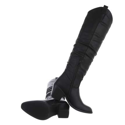 Damen Overknee-Stiefel - black