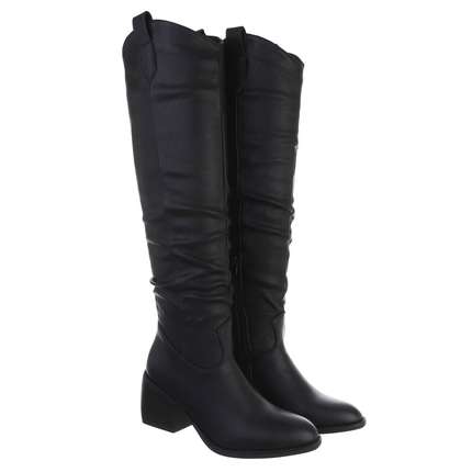 Damen Overknee-Stiefel - black