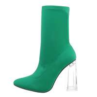 Damen High-Heel Stiefeletten - green