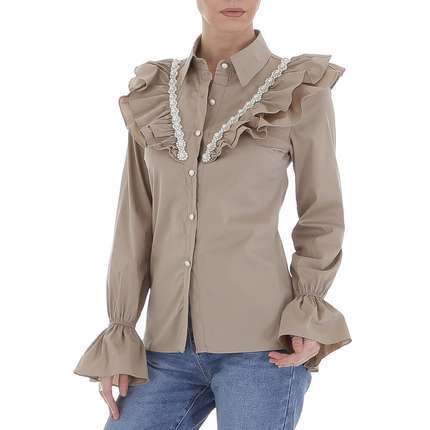 Damen Bluse von Emma & Ashley - khaki