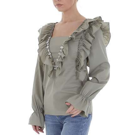 Damen Bluse von Emma & Ashley - armygreen