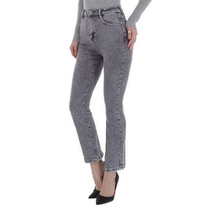 Damen Bootcut Jeans von Laulia - grey