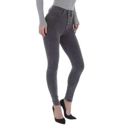 Damen High Waist Jeans von Laulia - grey