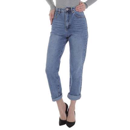 Damen High Waist Jeans von Laulia - blue