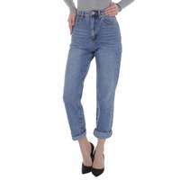 Damen High Waist Jeans von Laulia - blue