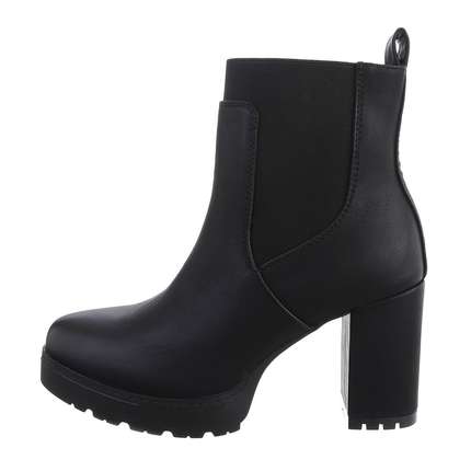 Damen High-Heel Stiefeletten - black