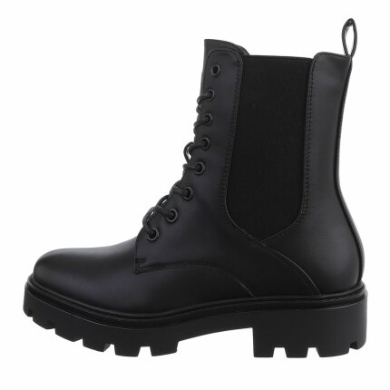 Damen Schnürstiefeletten - black - 12 Paar