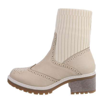 Damen Klassische Stiefeletten - beige