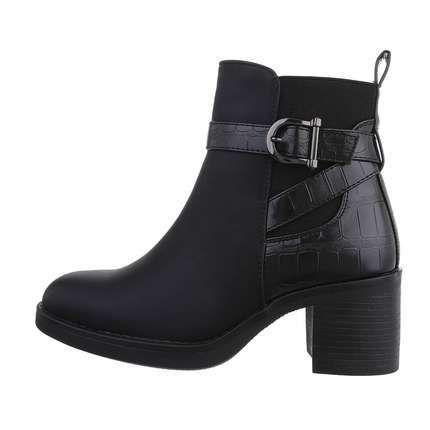 Damen High-Heel Stiefeletten - black