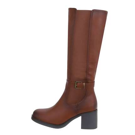 Damen High-Heel Stiefel - camel